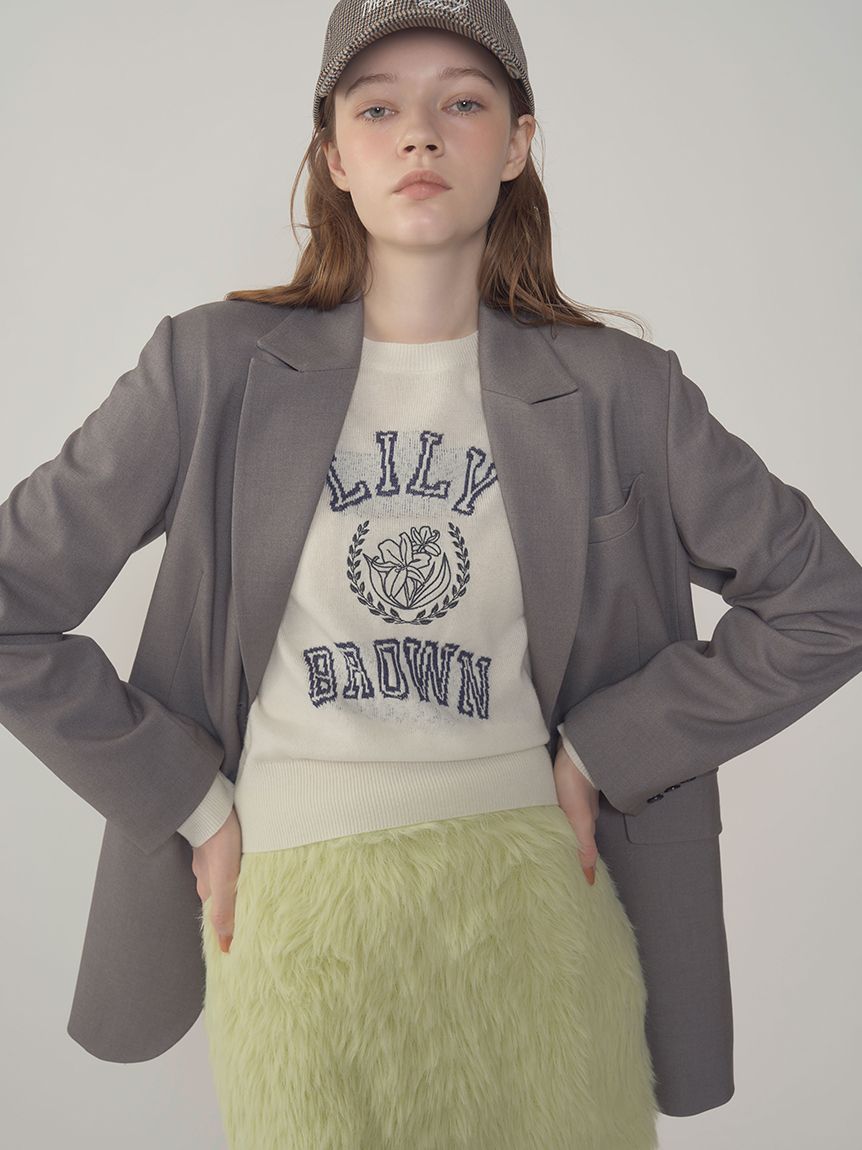 WEB限定カラー】フェザーヤーンミニスカート(ミニスカート)｜スカート