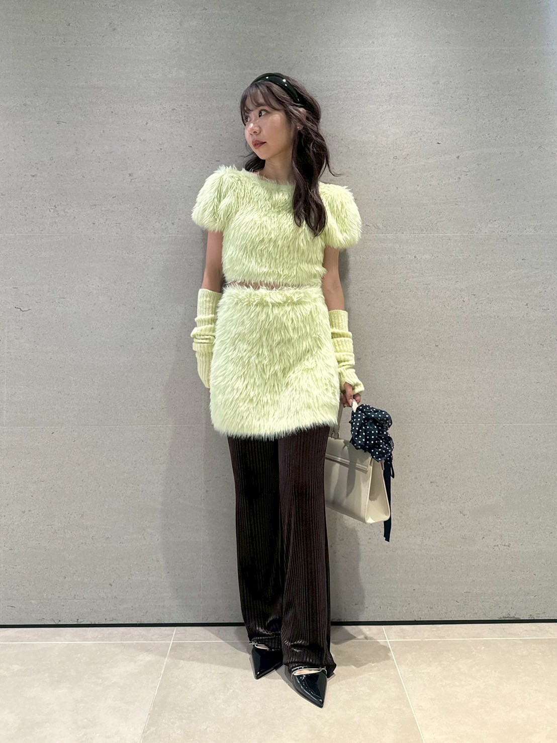 WEB限定カラー】フェザーヤーンミニスカート(ミニスカート)｜スカート