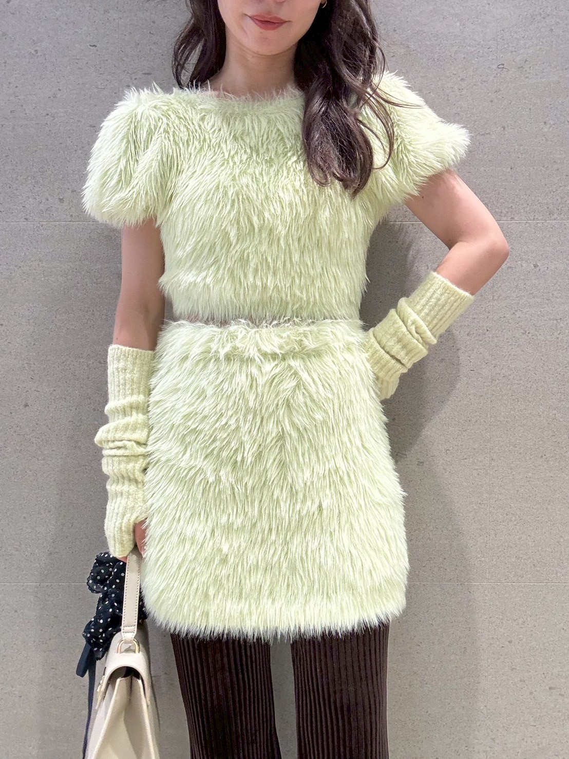 WEB限定カラー】フェザーヤーンミニスカート(ミニスカート)｜スカート