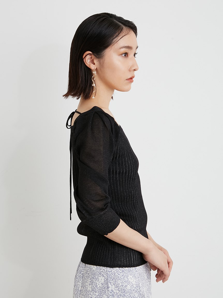 シアーパフリブニットトップス(ニット)｜トップス｜LILY BROWN（リリーブラウン）の通販サイト【公式】