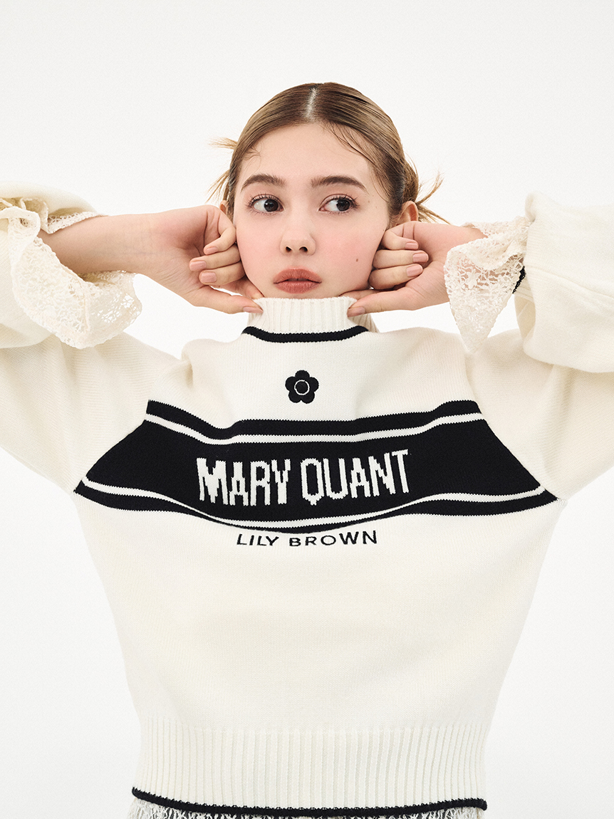 LILY BROWN×MARY QUANT】ジャガードニット(ニット)｜トップス｜LILY ...