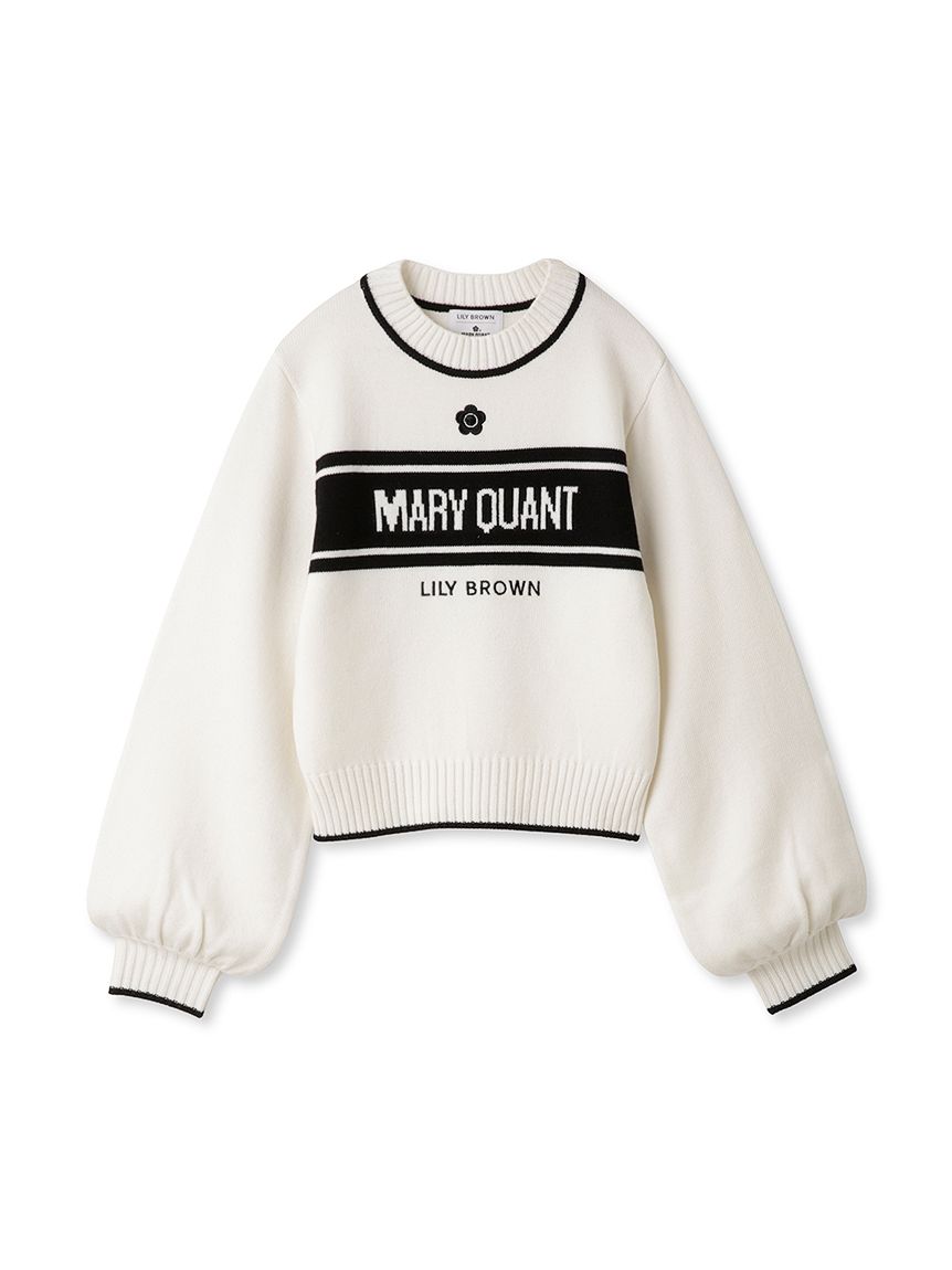 MARYQUANTリリーブラウン　マリークワント　MARYQUANT ジャガードニット