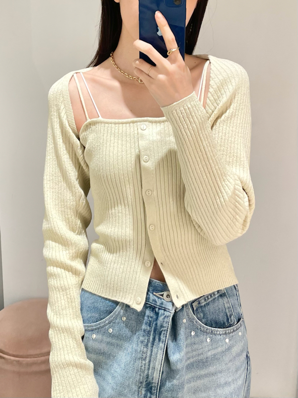 マルチウェイビスチェ+ボレロセット(ニット)｜トップス｜LILY