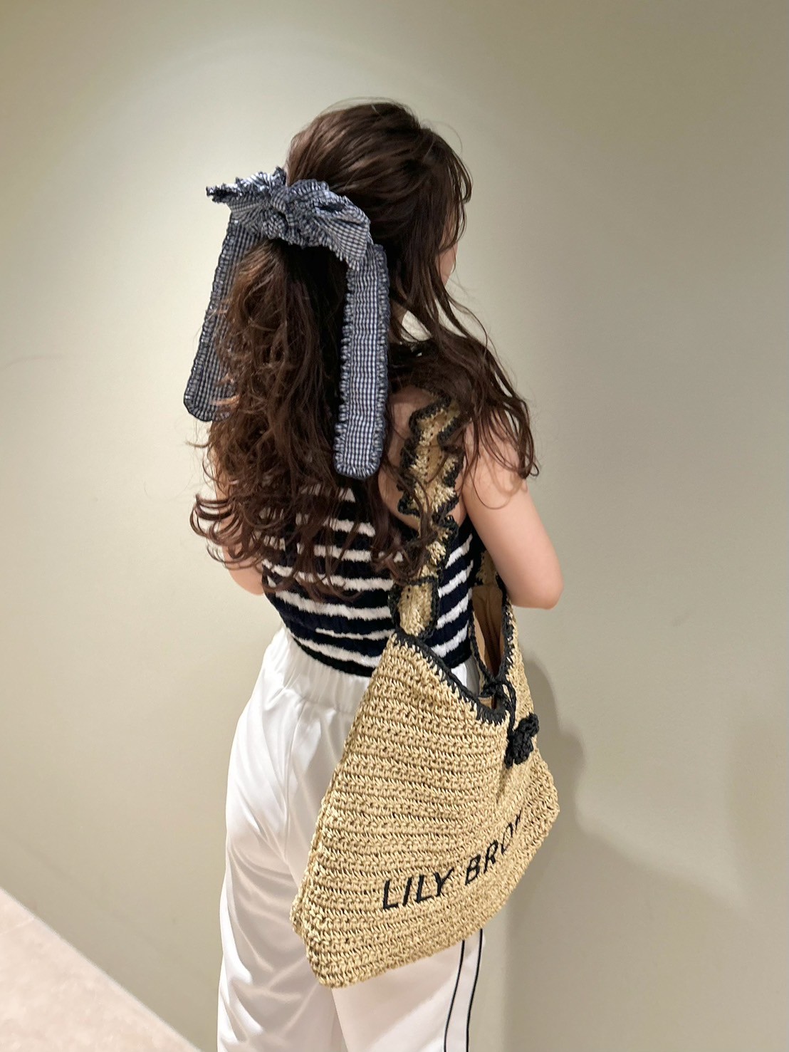 LILY BROWN×MARY QUANT】デイジー刺繍アメスリケーブルニット