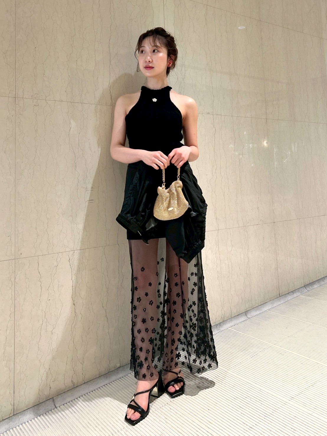 LILY BROWN×MARY QUANT】デイジー刺繍アメスリケーブルニット