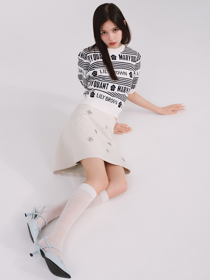 WEB限定カラー】【LILY BROWN×MARY QUANT】ジャガードニット WEB限定カラー】【LILY BROWN×MARY QUANT】ジャガードニット