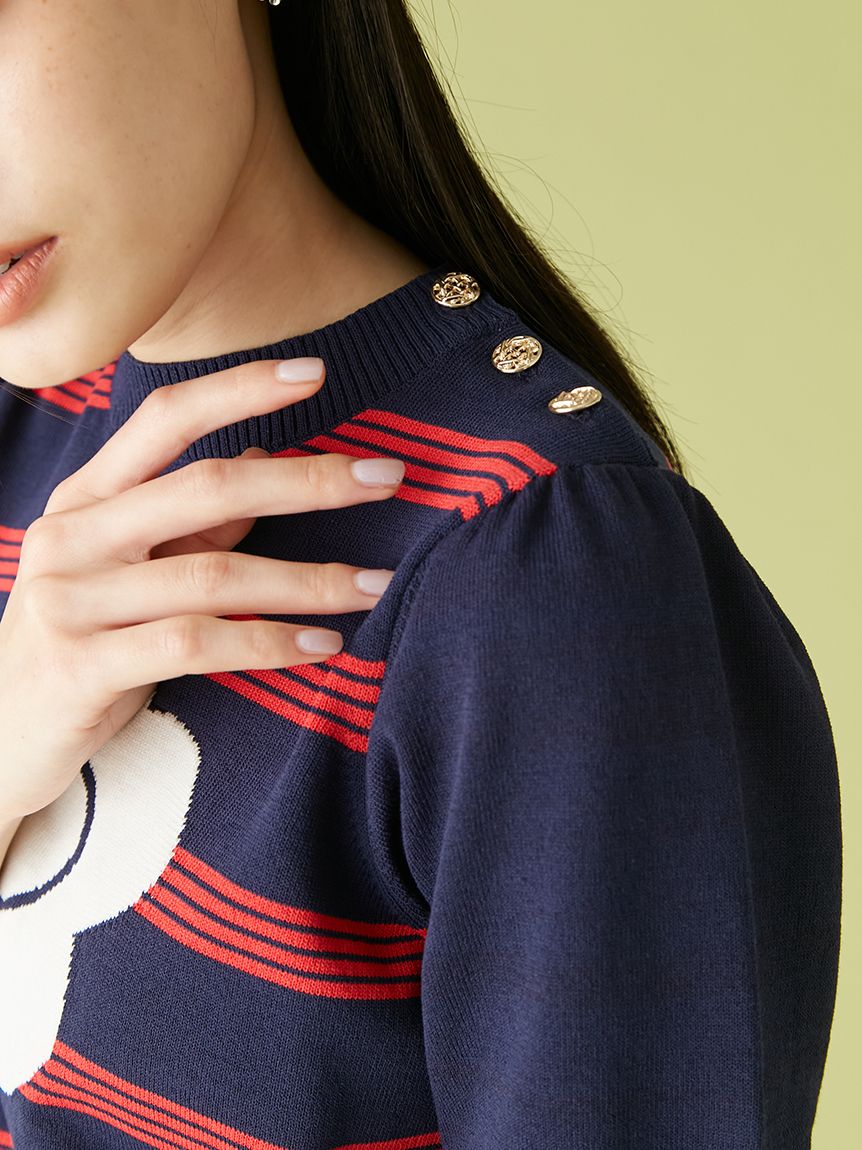 WEB限定カラー】【LILY BROWN×MARY QUANT】ジャガードニット