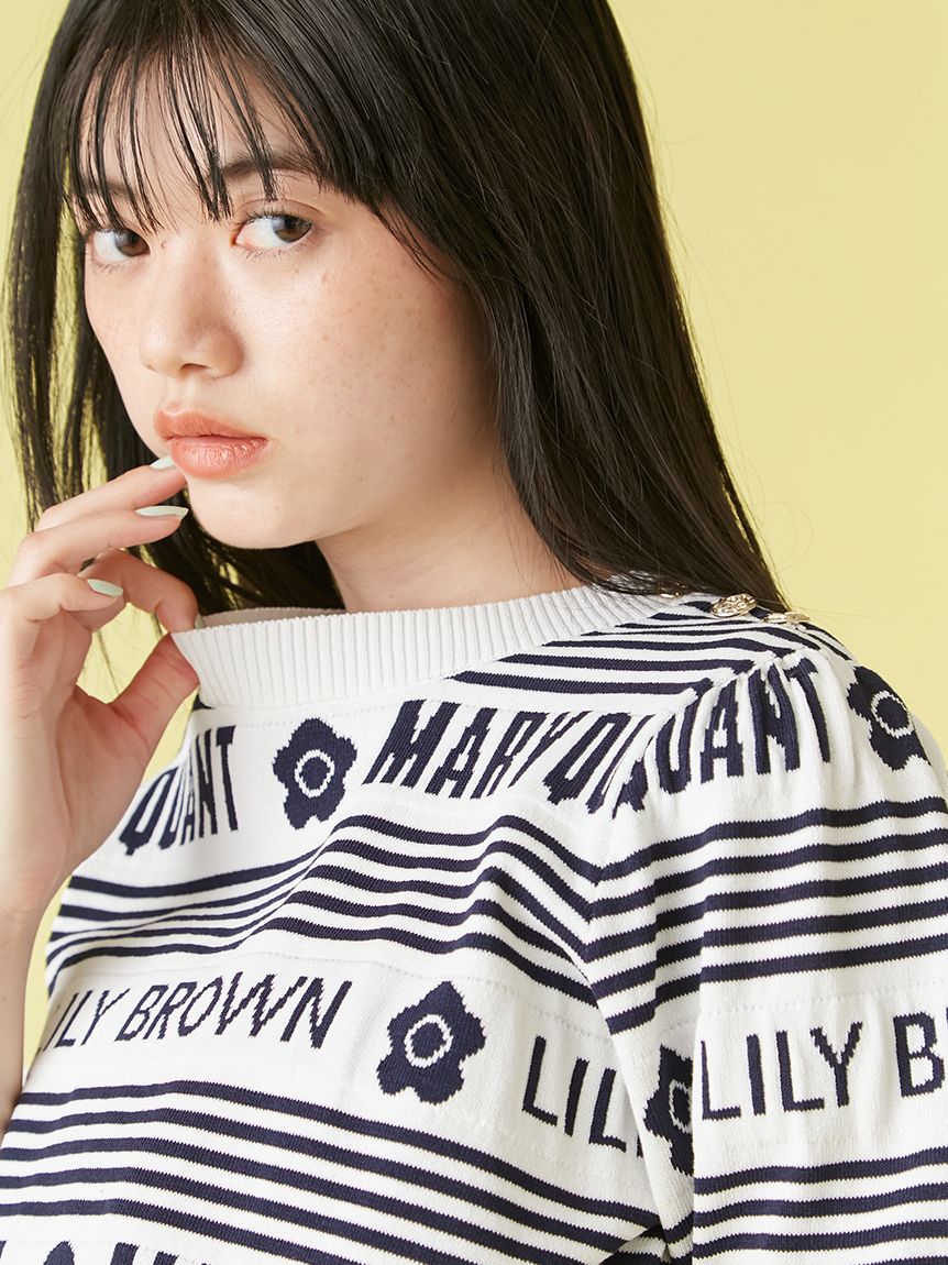 2025年冬【法人向けお歳暮】 WEB限定カラー】【LILY BROWN×MARY QUANT】ジャガードニット トップス