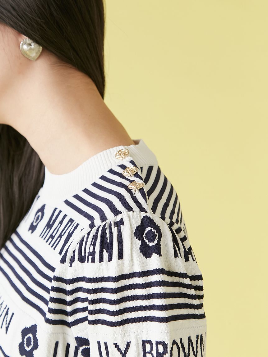 WEB限定カラー】【LILY BROWN×MARY QUANT】ジャガードニット