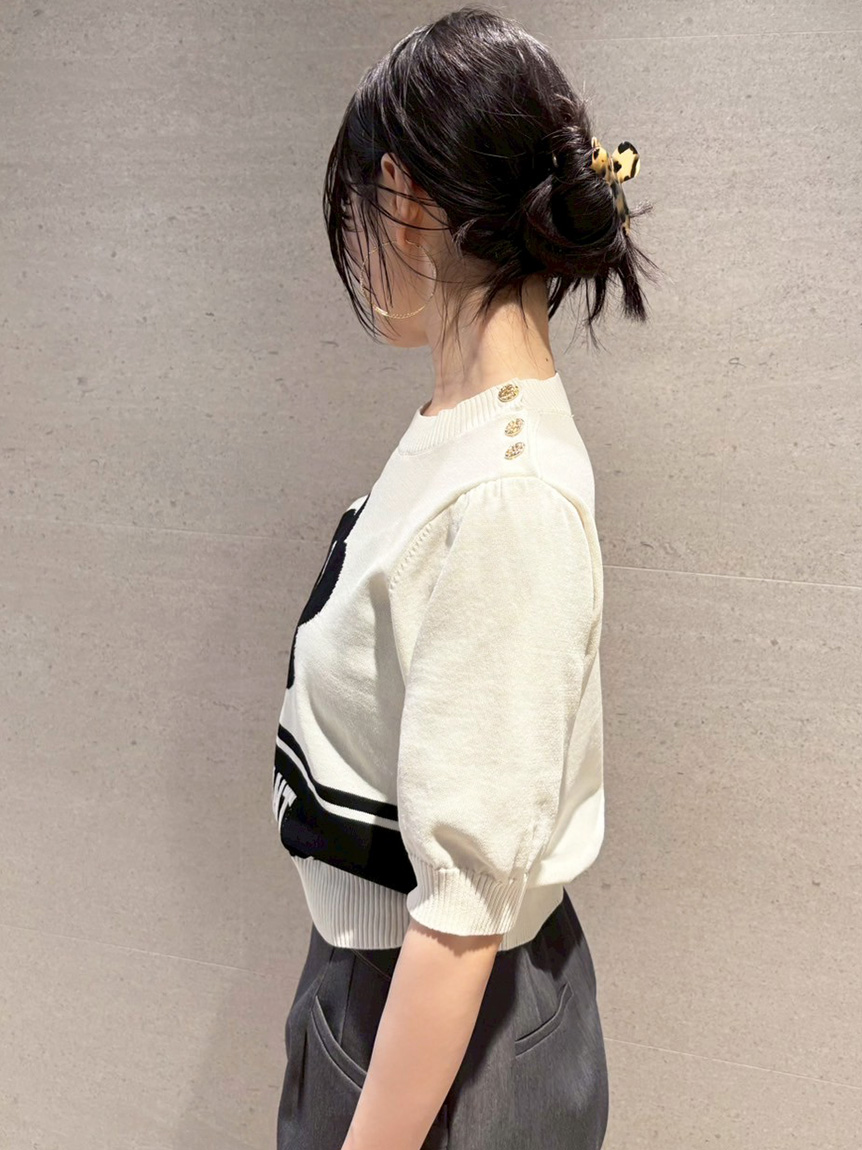 WEB限定カラー】【LILY BROWN×MARY QUANT】ジャガードニット
