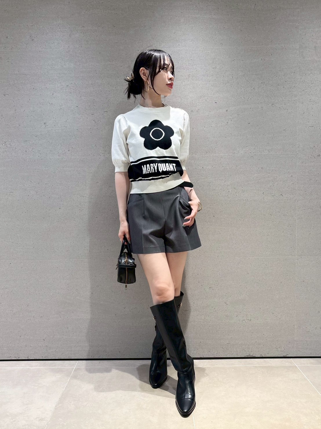 WEB限定カラー】【LILY BROWN×MARY QUANT】ジャガードニットトップス