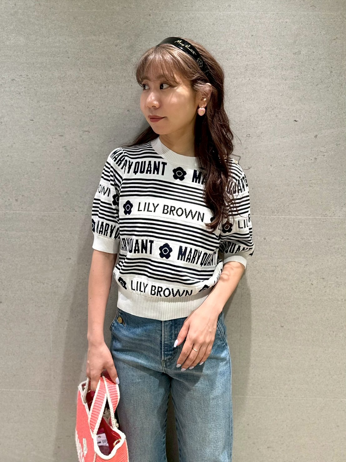 WEB限定カラー】【LILY BROWN×MARY QUANT】ジャガードニット