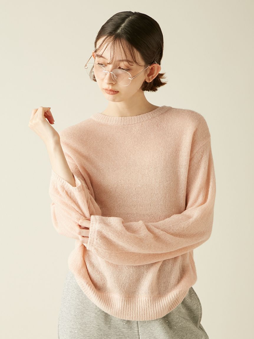 2wayシアーモヘアニットトップス(ニット)｜トップス｜LILY BROWN