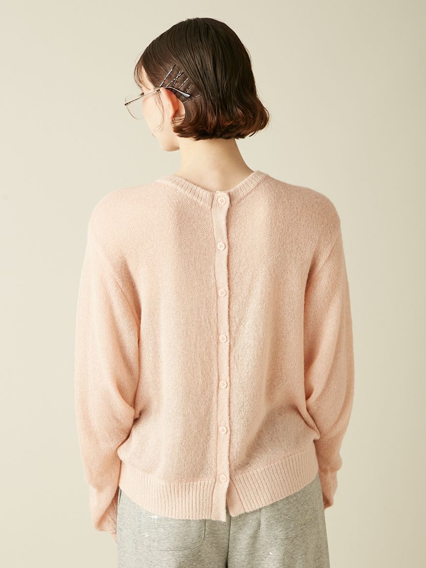LILY BROWN モヘヤシアーシャツニットトップス 2wayシアーモヘアニットトップス(ニット)｜トップス｜LILY BROWN