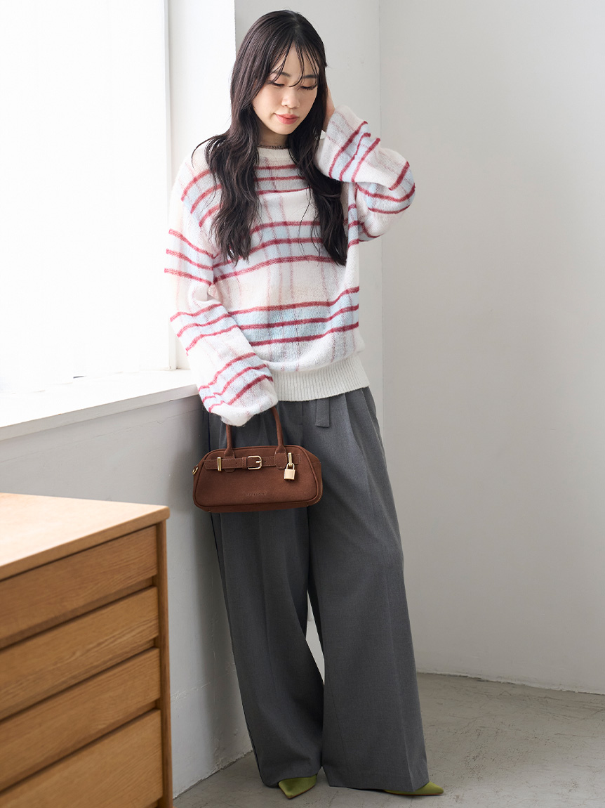 2wayシアーモヘアニットトップス(ニット)｜トップス｜LILY BROWN