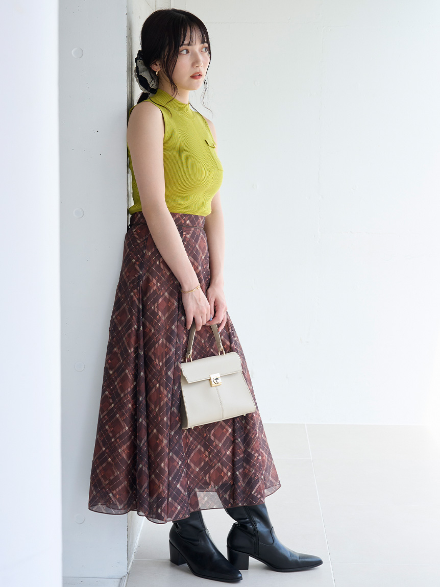 ポケットディテールリブニットトップス(ニット)｜トップス｜LILY BROWN