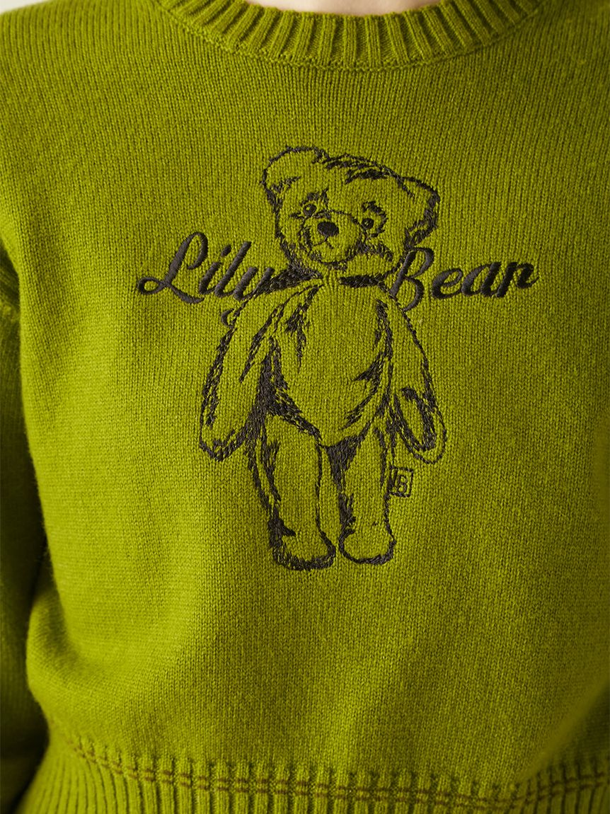 Lily Bearエンブロイダリーニットトップス(ニット)｜トップス