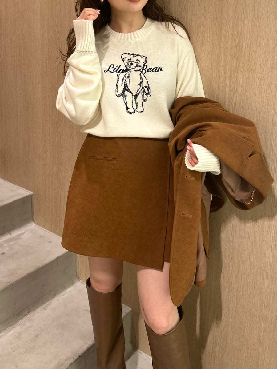 Lily Bearエンブロイダリーニットトップス(ニット)｜トップス｜LILY