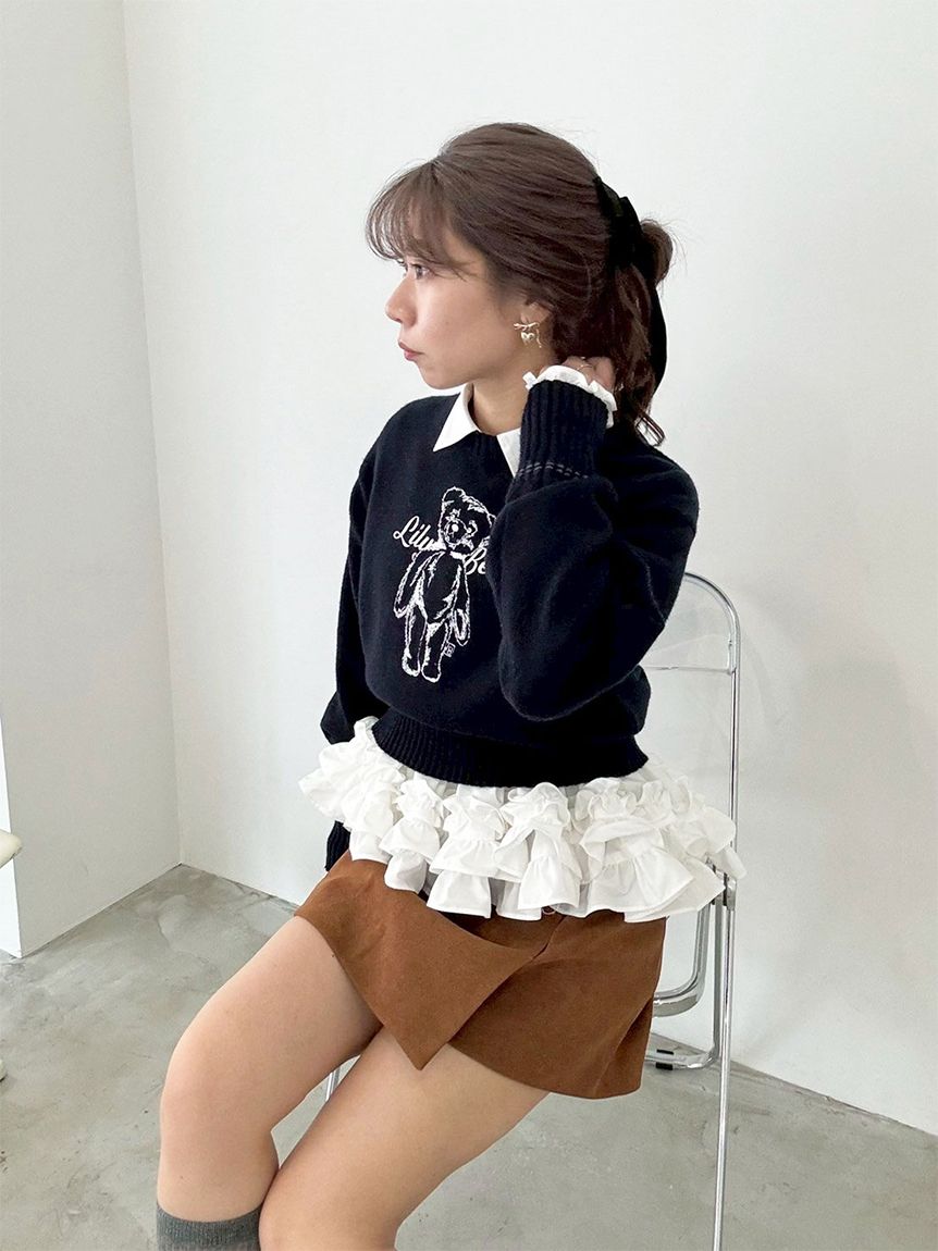 Lily Bearエンブロイダリーニットトップス(ニット)｜トップス
