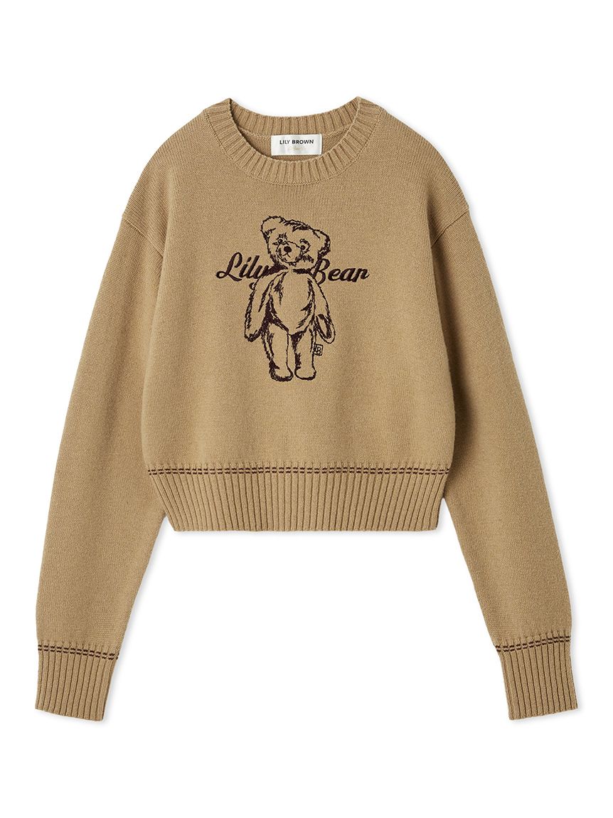 Lily Bearエンブロイダリーニットトップス(ニット)｜トップス