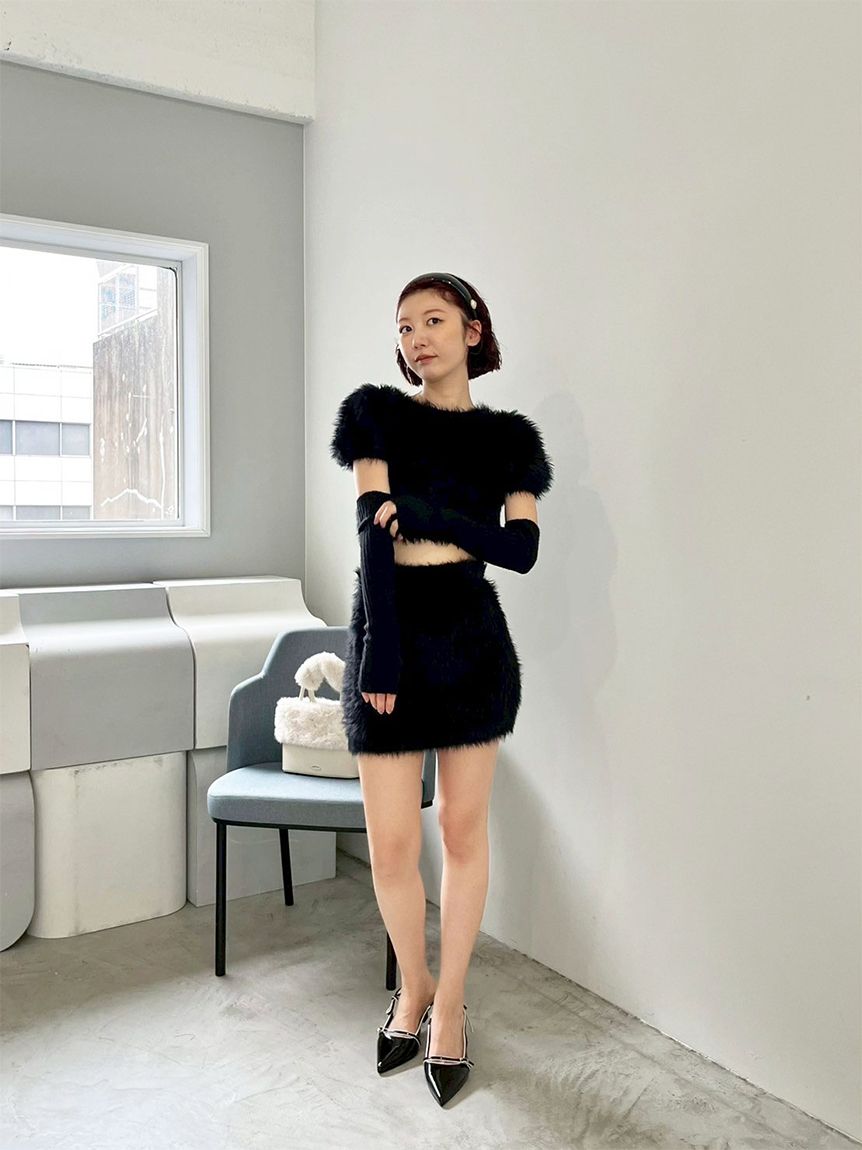 WEB限定カラー】アームウォーマー付きフェザーヤーンコンパクト