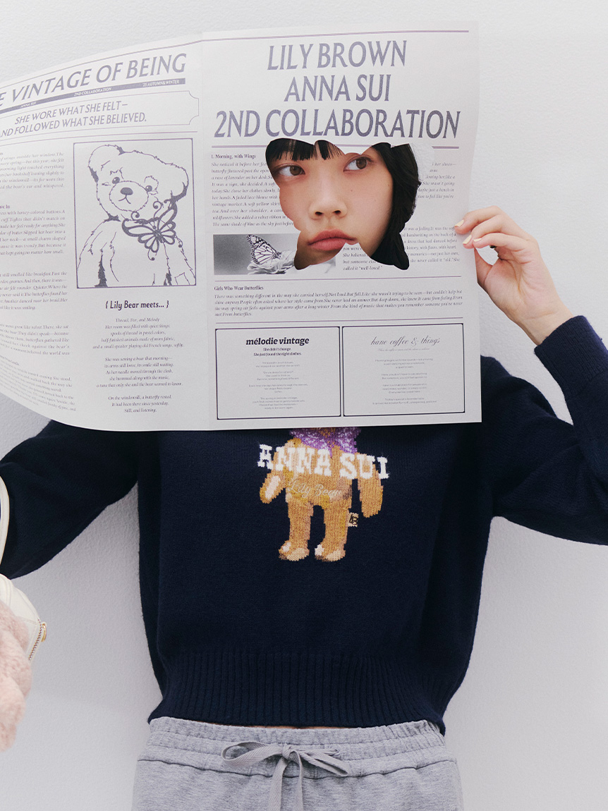 LILY BROWN ×ANNA SUI】バタフライLily Bearニット(ニット)｜トップス
