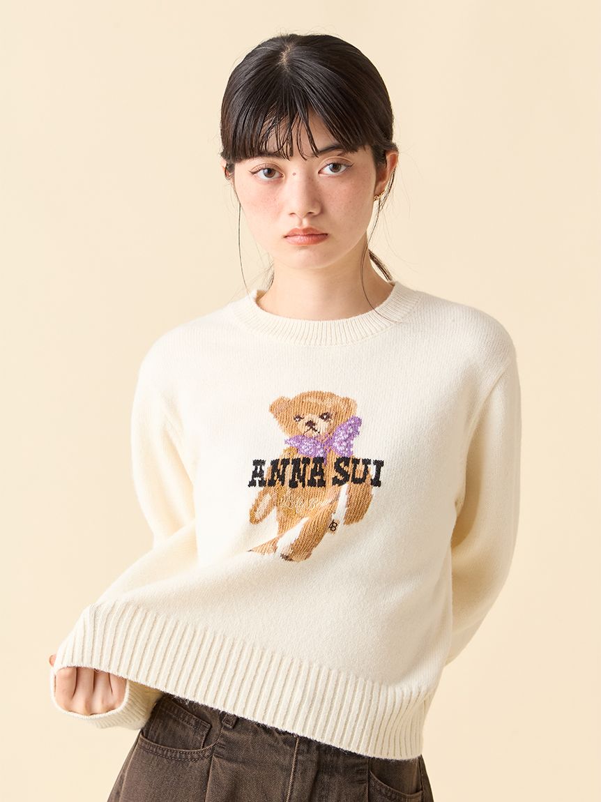 【値下げ】LILY BROWN ANNA SUI デニムパンツ 蝶プリント LILY BROWN｜【LILY BROWN × ANNA SUI】ワイドデニムパンツ