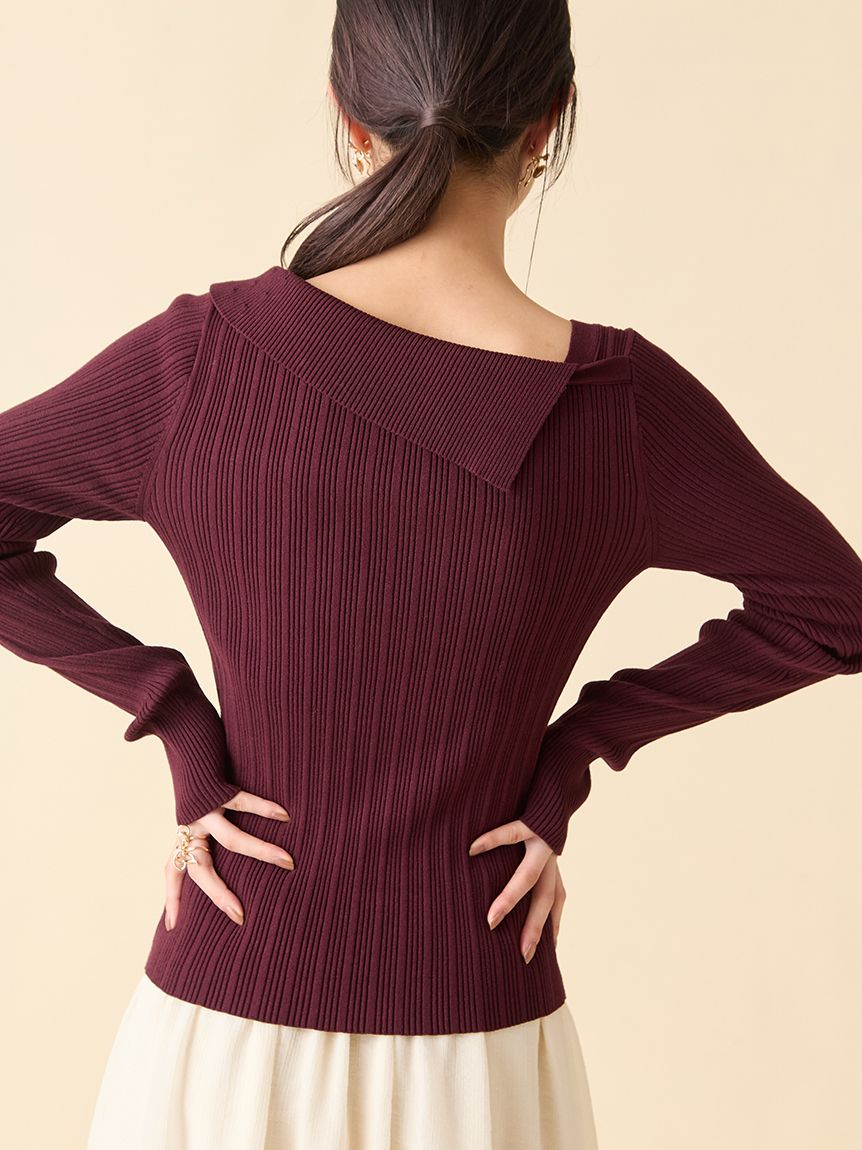 アシンメトリーニットトップス(ニット)｜トップス｜LILY BROWN（リリー