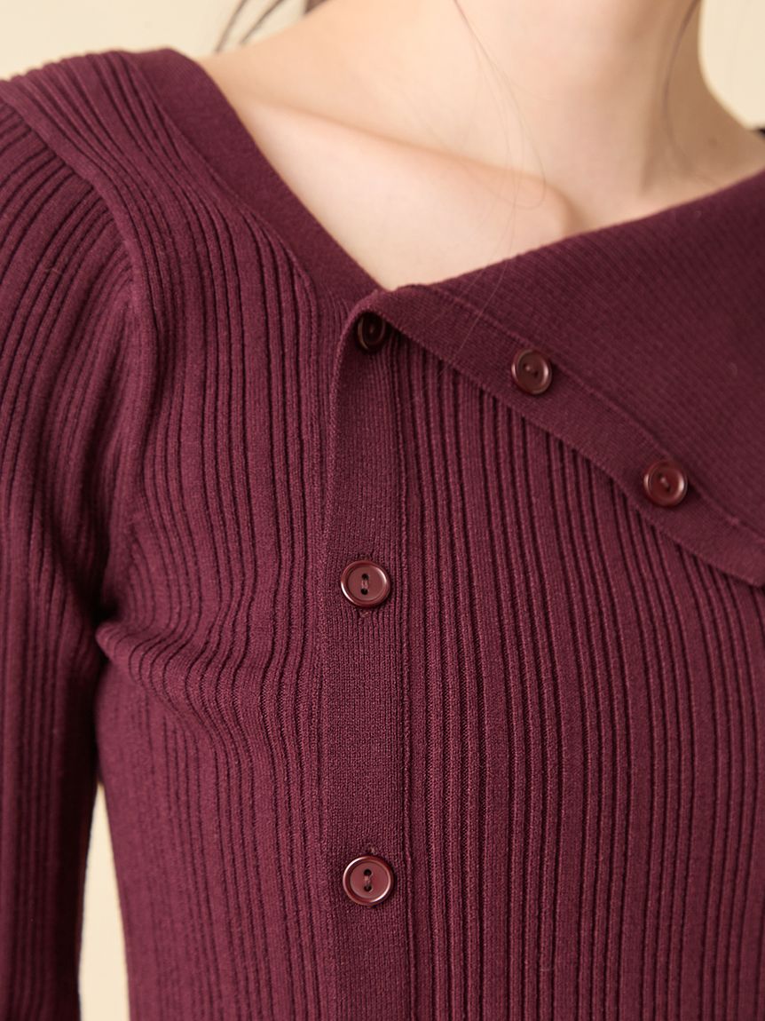 アシンメトリーニットトップス(ニット)｜トップス｜LILY BROWN（リリー