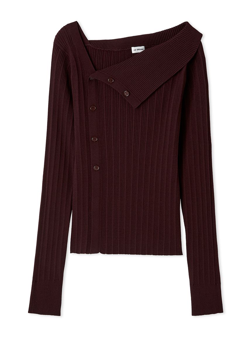 アシンメトリーニットトップス(ニット)｜トップス｜LILY BROWN（リリー