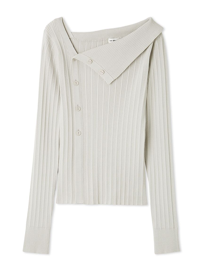 アシンメトリーニットトップス(ニット)｜トップス｜LILY BROWN（リリー