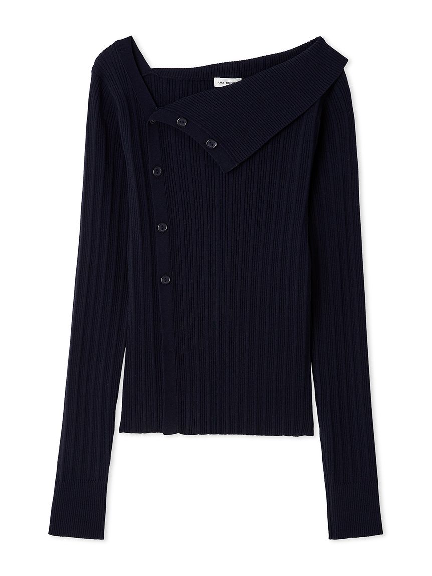 アシンメトリーニットトップス(ニット)｜トップス｜LILY BROWN（リリー