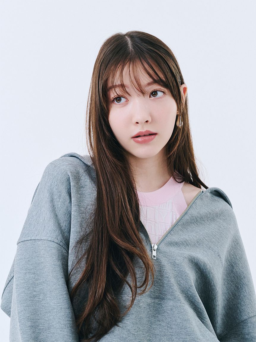 Lily Brown◆トップス/one/ポリエステル/GRY/LWFT251044 Lily Brown(リリーブラウン) / トップス/one/ポリエステル/GRY