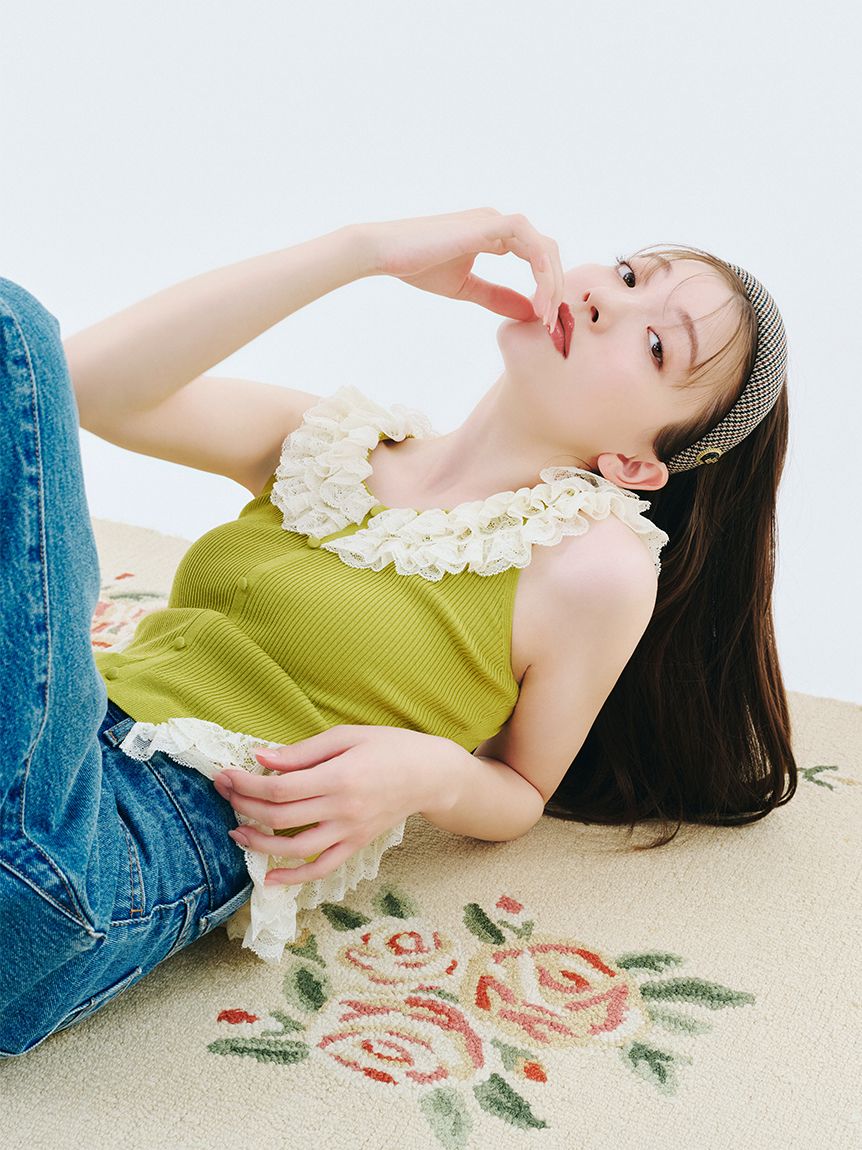 トップス lily LILY BROWN×MARY QUANT】ニットプルオーバー(ニット)｜トップス