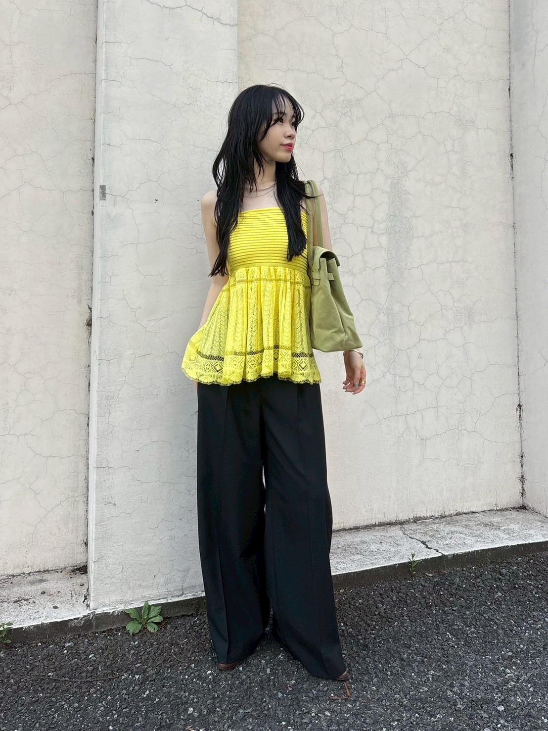 レーシーベアニットペプラムビスチェ(ビスチェ)｜トップス｜LILY BROWN