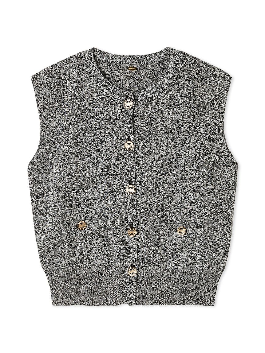 金釦ニットベスト(ベスト)｜アウター｜LILY BROWN（リリー