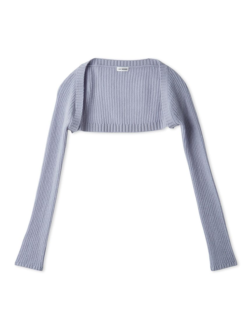 LILY BROWN リリーブラウン ボレロセットツイードペプラムニット ボレロセットツイードペプラムニット(ニット)｜トップス｜LILY