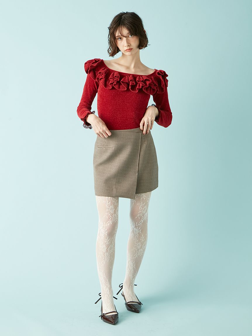 モールフリルニットトップス(ニット)｜トップス｜LILY BROWN（リリー