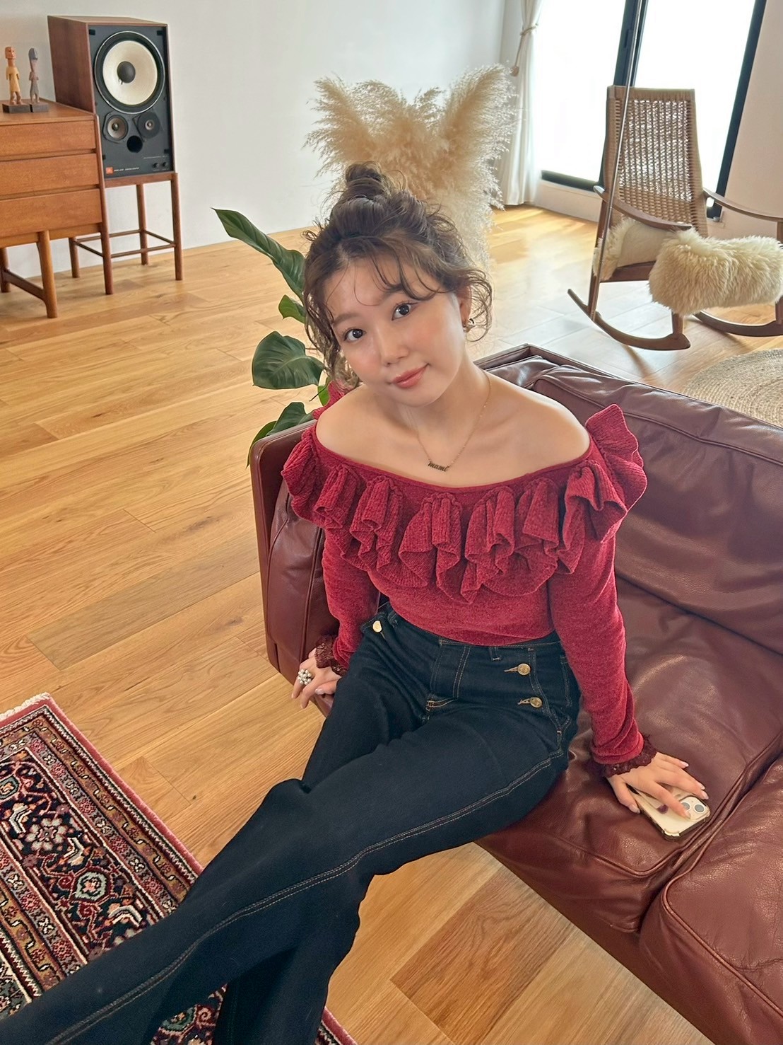 モールフリルニットトップス(ニット)｜トップス｜LILY BROWN（リリー