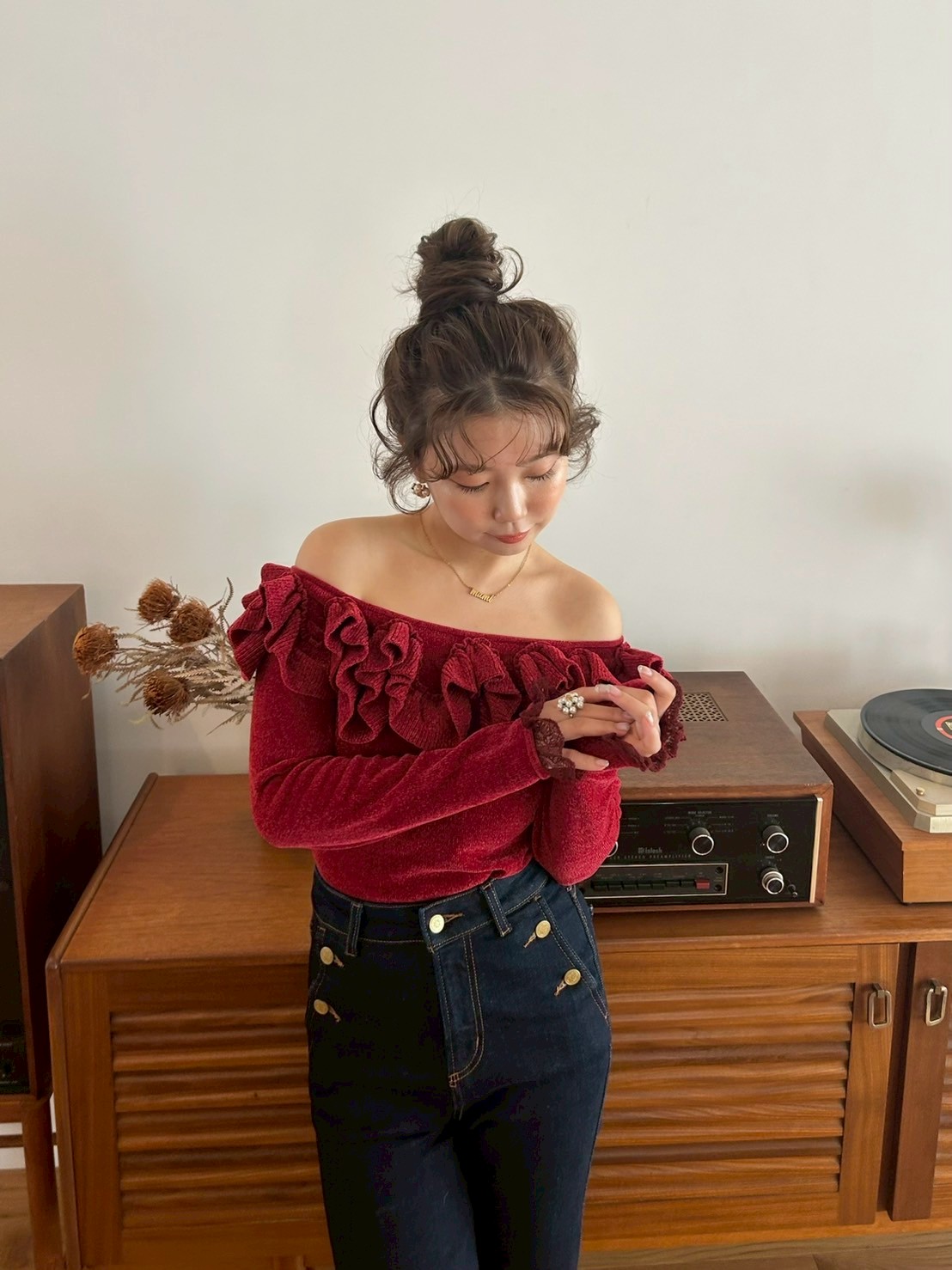 モールフリルニットトップス(ニット)｜トップス｜LILY BROWN（リリー