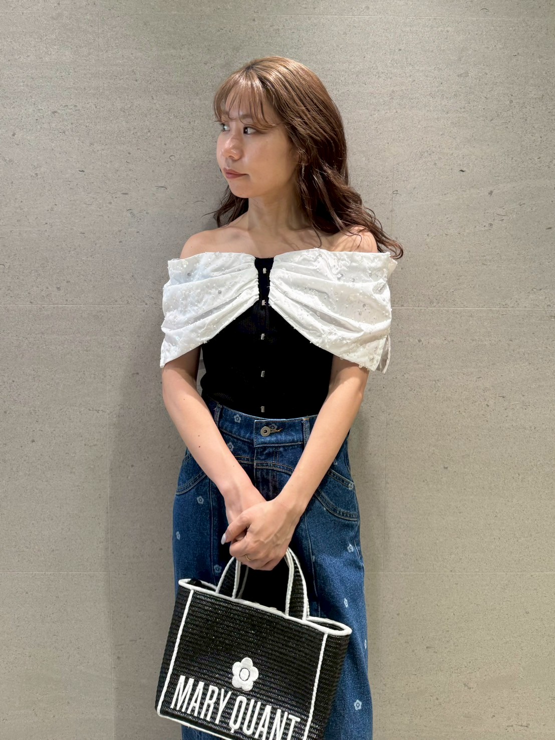 トップス LALI Eco Eara Floral Mesh Bodysuit | GUESS Factory