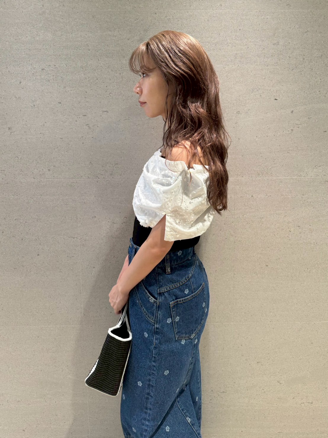 リリーブラウン L.B CANDY STOCK ビジューリボンニットトップス LILY BROWN（リリーブラウン）の「【WEB限定カラー】[L.B CANDY