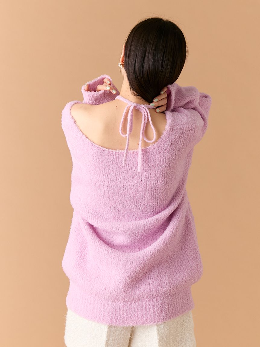 カーリーモヘアビスチェセットチュニック(ニット)｜トップス｜LILY