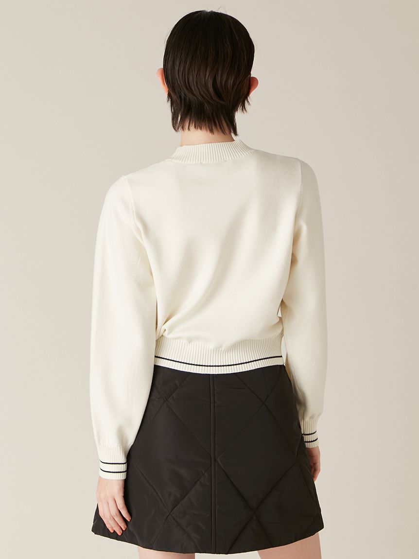 LILY BROWN×MARY QUANT】ジャガードロゴニットトップス(Hearts2Hearts