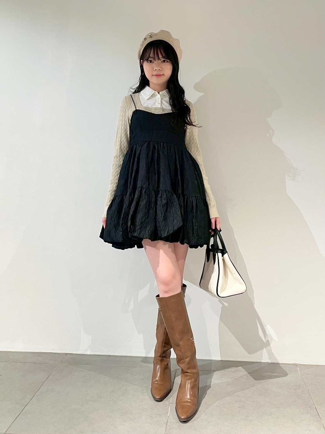 販売停止中～様　espressoトップス　ニット ダブルカラーレイヤードニット(ニット)｜トップス｜LILY BROWN（リリー