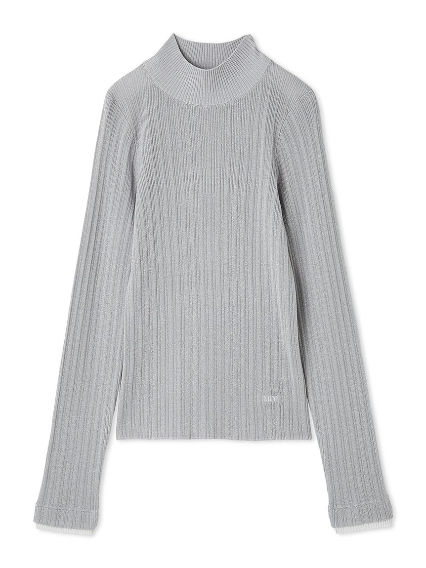 shiOri様5点❤️A11157 rienda♡ほぼ未使用 スクエアニットリブ ラウンドリブニット / Round Rib Knit（ニット/セーター）｜PRANK