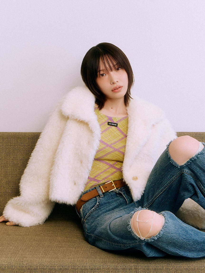 ラメリブシアーニットトップス(ニット)｜トップス｜LILY BROWN（リリー