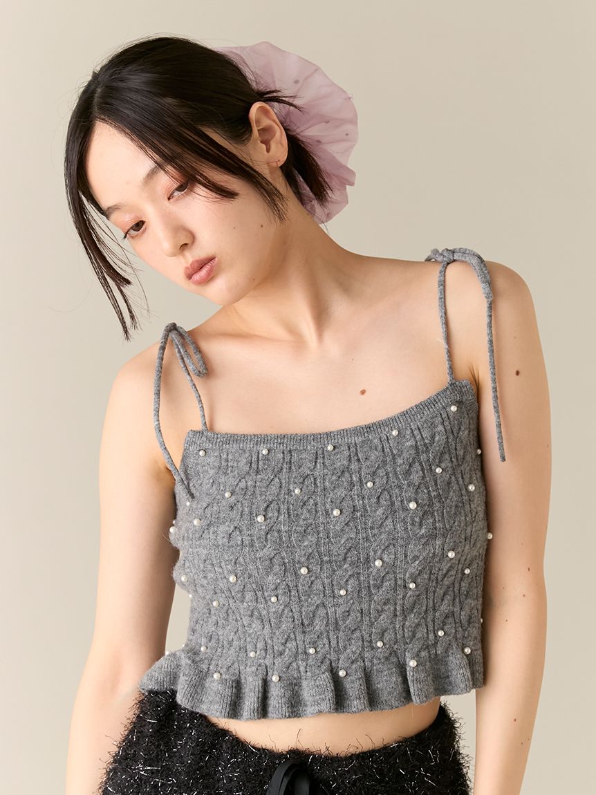 L.B CANDY STOCK]アンサンブルビジューニット(ニット)｜トップス｜LILY