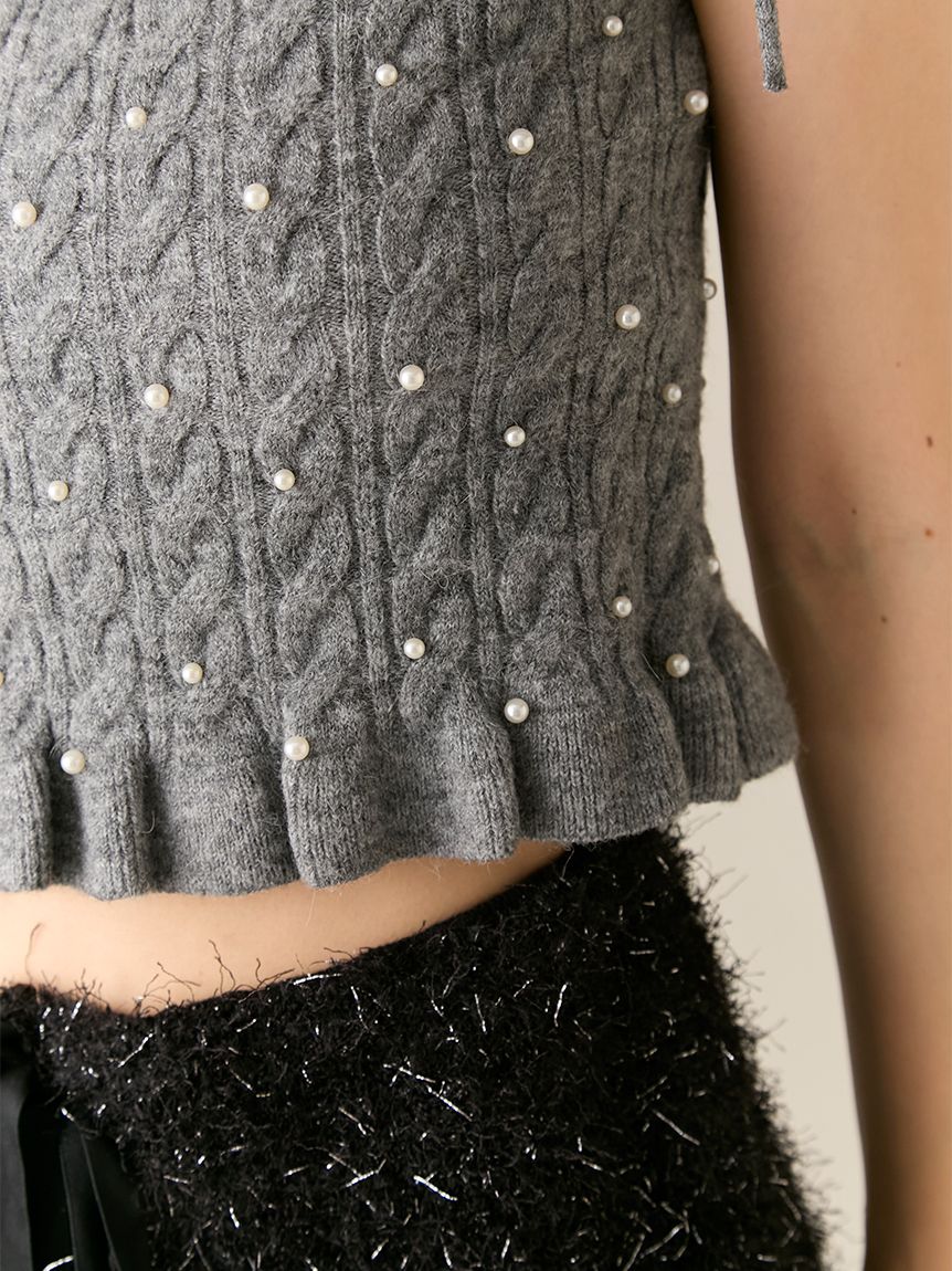 L.B CANDY STOCK]アンサンブルビジューニット(ニット)｜トップス｜LILY