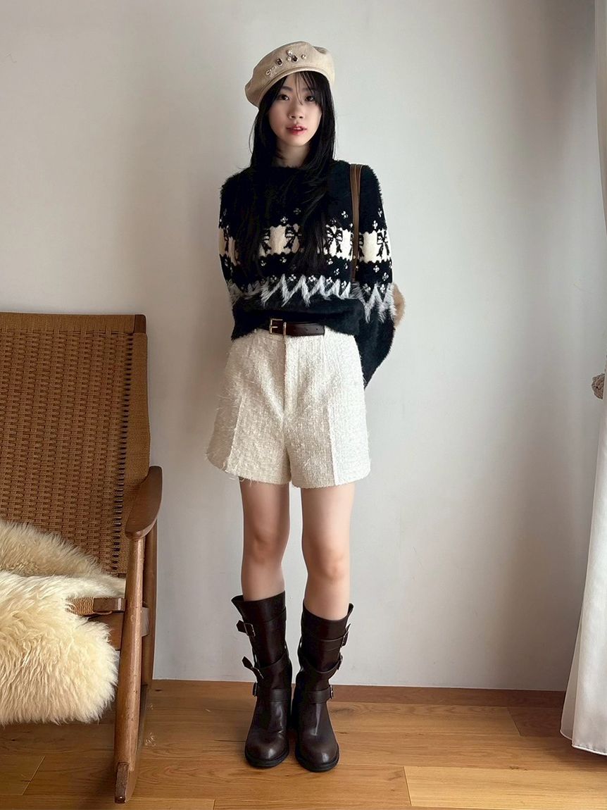 L.B CANDY STOCK]リボンビジューニット(ニット)｜トップス｜LILY BROWN